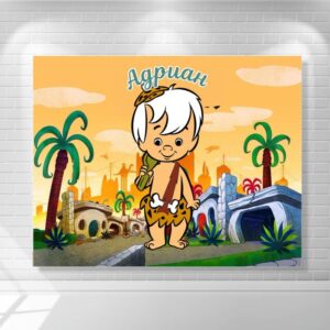 платно/винил за декорация Винил за фон - Бам бам / Флинстоун