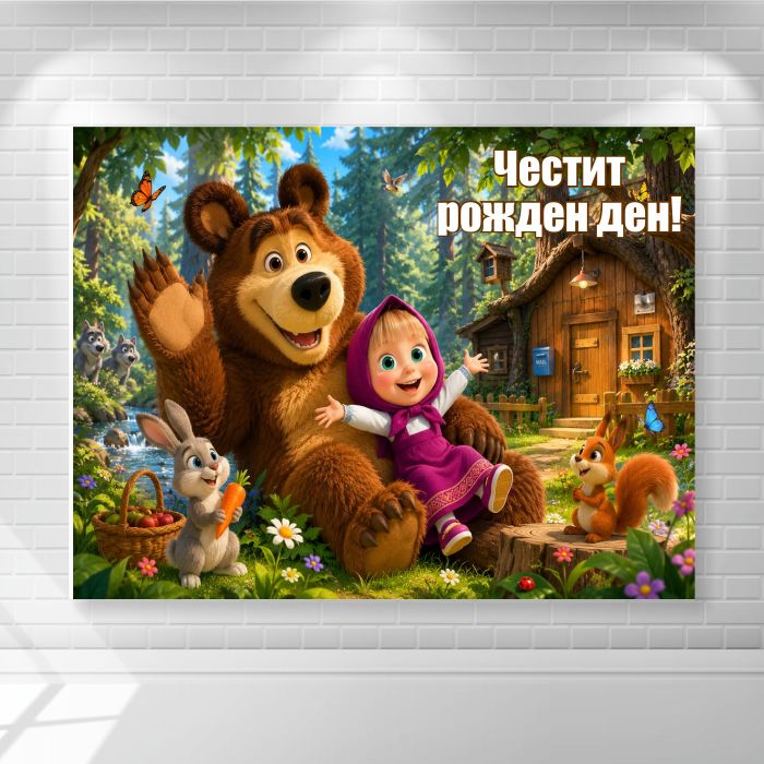 Винил за фон Винил за фон - Маша и мечока
